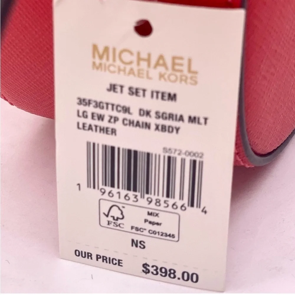 Michael Kors Jet Set Travel East West Zip Chain Crossbody